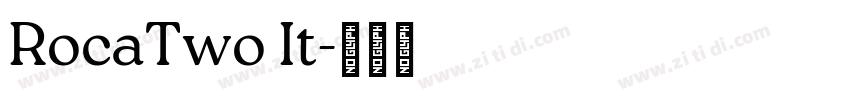 RocaTwo It字体转换